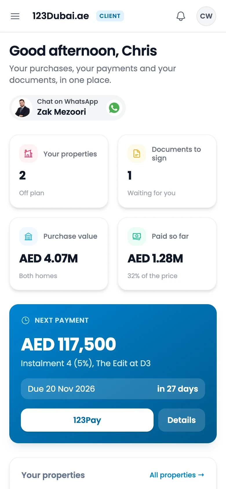 See your whole purchase at a glance, on a phone